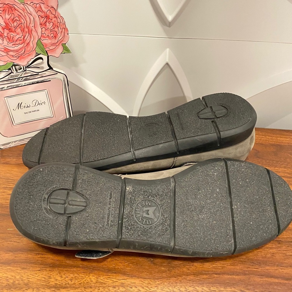 Mephisto Jenyfer Mary Jane Flats Taupe Suede Hook Loop Women's Size 9 - Picture 7 of 10